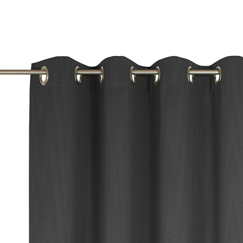 Uni Collection Room Darkening Curtain, 142cm wide x 295cm high, Black