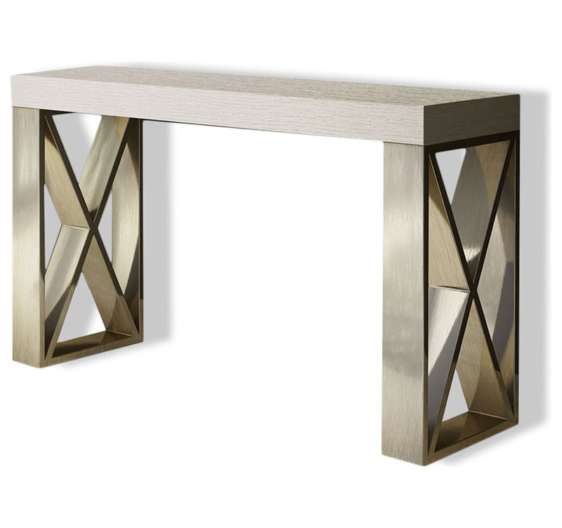 Saphire Console Table, 31.5" H x 31.5" W x 15.6" D, High Gloss