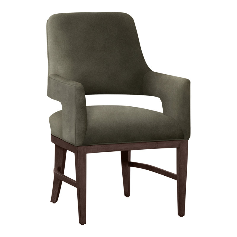 Chaise avec accoudoirs Josie, Tabac, Loden 9953