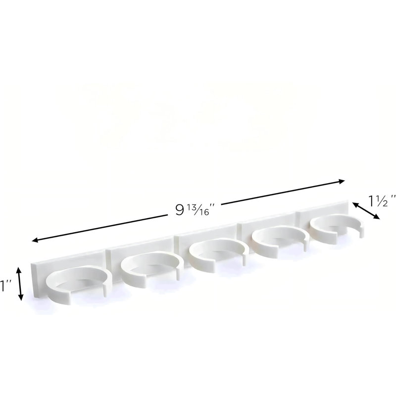 Pinces pour portes d'armoire - Organisateur pour épices - Support à épices pouvant contenir 15 pots à épices - Pince adhésive extra forte en blanc pour garde-manger 15 carats