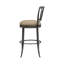 Ensemble de 4 tabourets de bar pivotants en similicuir de qualité commerciale Conte-1340343680-1340343681