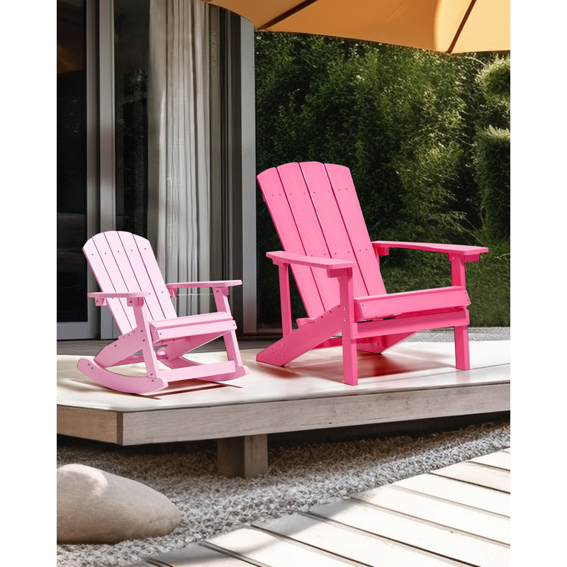Adirondack Outdoor Adirondack Chair, Pink