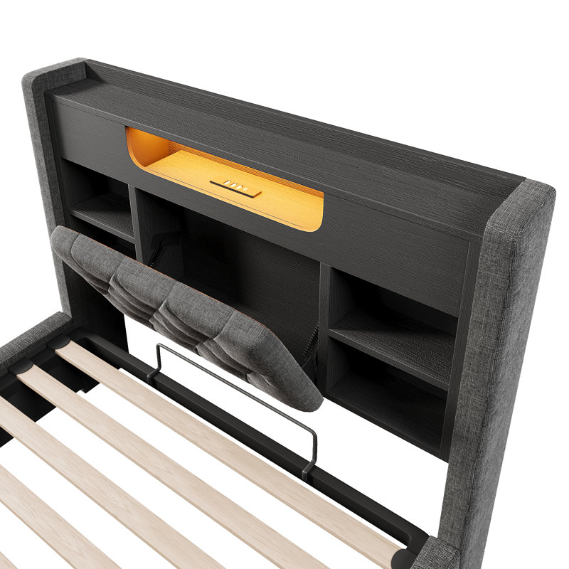 Bed, Double (4'6), Grey