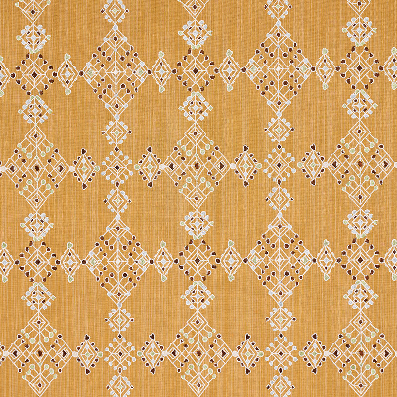 Tissu de broderie Kalindi, Safran