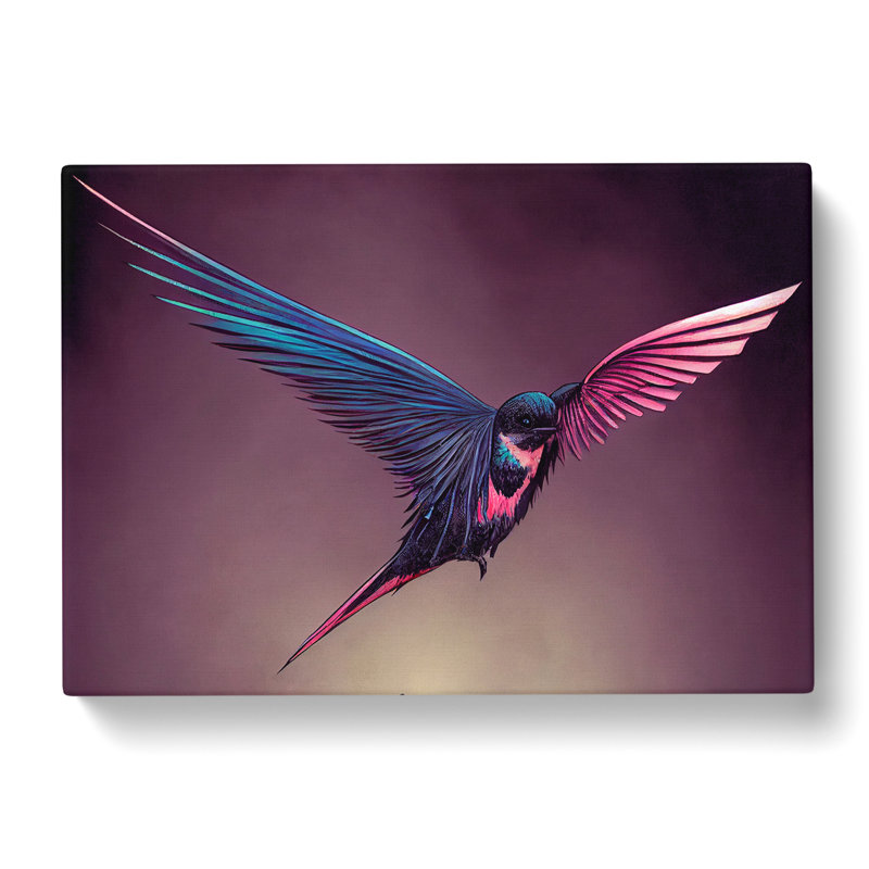 Inspirational Swallow Bird - Wrapped Canvas, 40cm H x 60cm W
