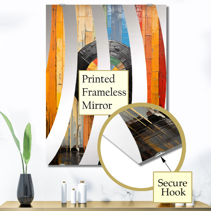 Gordy - Décoration murale miroir de disques vinyles MIR136795, 40 po x 30 po