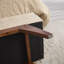 Banc rembourré en similicuir avec 4 pieds-604296617