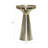 Minimalist Metal Accent End Table for Home  Decor - Modern Cylindrical Narrow End Table for Functional Living Room Styling - 20", Gold