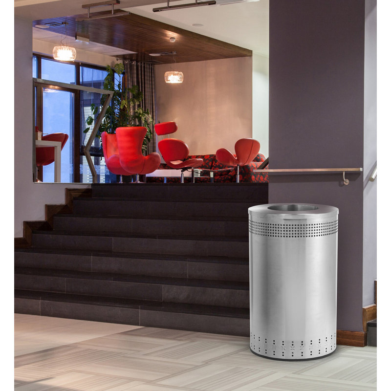 Poubelle 45 gallons en acier inoxydable® Precision Series