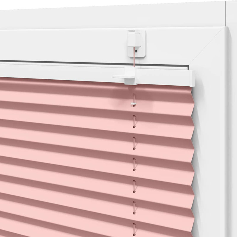 Room Darkening Pleated Shade, 100cmW x 100cmL, Pink