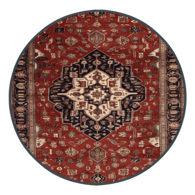 Machine Washable Persian Black Area Rug