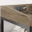 Table de chevet 15,75 po avec 2 tiroirs et tablette ouverte, table de chevet avec station de charge, table de bout pour la chambre à coucher ou le salon
