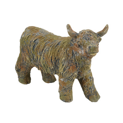 16X6.5X12" Highland Cow Figurine