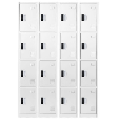 72" H x 12" W  4-Tier Steel Storage Locker with Digital Lock