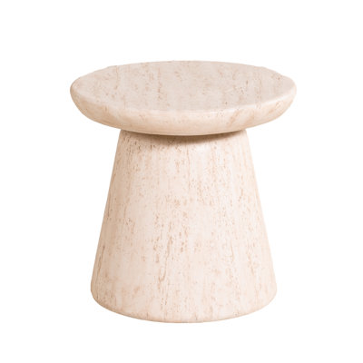 Table de bout minimaliste en oxyde de magnésium, idéale pour le salon