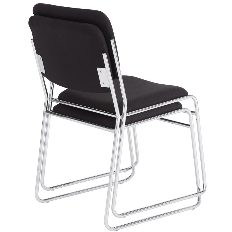 Chaise empilable sans accoudoirs 8600 Series, Noir, 2