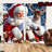 2Pcs Santa Claus and Reindeer Christmas Window Curtains - Festive Holiday Rod Pocket Panels with Snowy Winter Scene Light Filtering Polyester Drapes for Living Room Bedroom Kitchen Home Decor-830505020