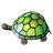 Tortoise Tiffany Style Turtle Lamp Small Bedside Cute Accent Green Stained Glass Shade Night Light-1682937807