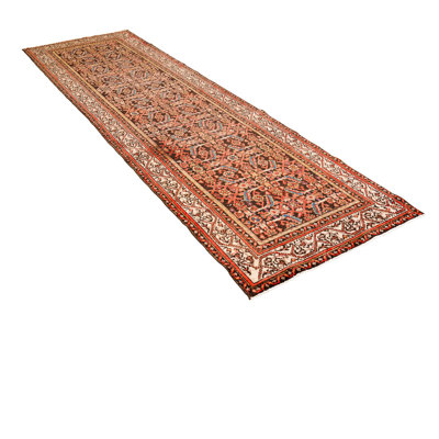 One-of-a-Kind 3'5" X 11'3" 1990s Wool Area Rug in
