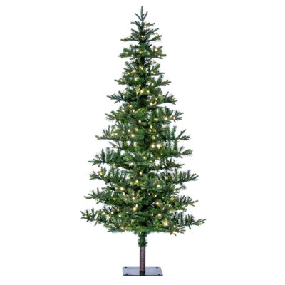 7' H Lighted Artificial Pine Christmas Tree