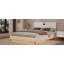 Lit plateforme tapissier en similicuir pleine grandeur de luxe avec tête de lit épaisse, haut-parleurs Bluetooth et lumière DEL RVB, aucun sommier nécessaire, blanc-1347514564-1347514567