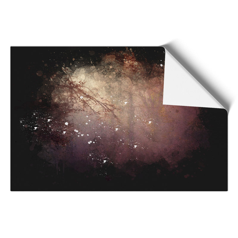 Sunlight Forest Paint Splash - Frameless Print, 59cm H x 84cm W x 0.1cm D