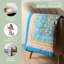 Maison d'Hermine Kerala - Plaid bleu 100 % coton - 127 cm x 152 cm-124343160