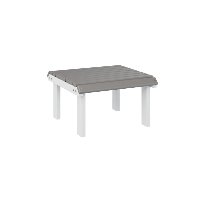 Berlin Gardens Stationary Footstool, Light Gray