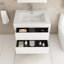 Meuble-lavabo mural simple 30 po avec comptoir et tiroirs à fermeture en douceur-615662744