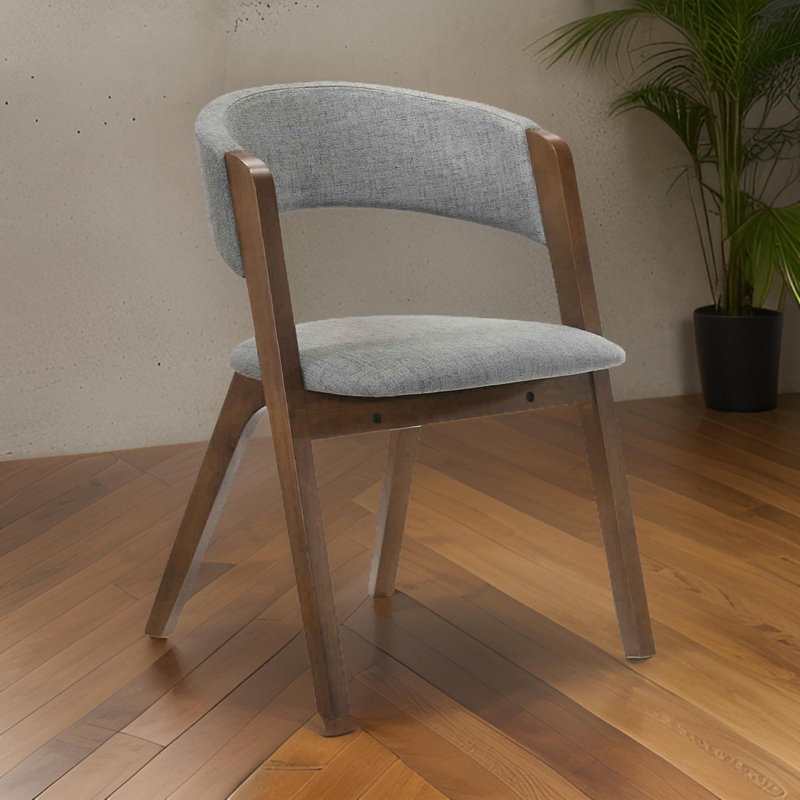 Bailley 18'' H Upholstered Armchair, Brown/Gray