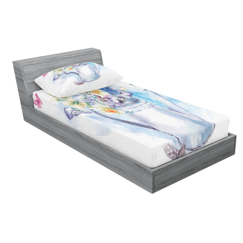 Microfiber Sheet Set, Twin XL Sheet Set with Fitted Sheet