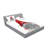 Ambesonne Gnome Fitted Sheet & Pillow Sham  Set,  Ruby Pale Grey-106796633