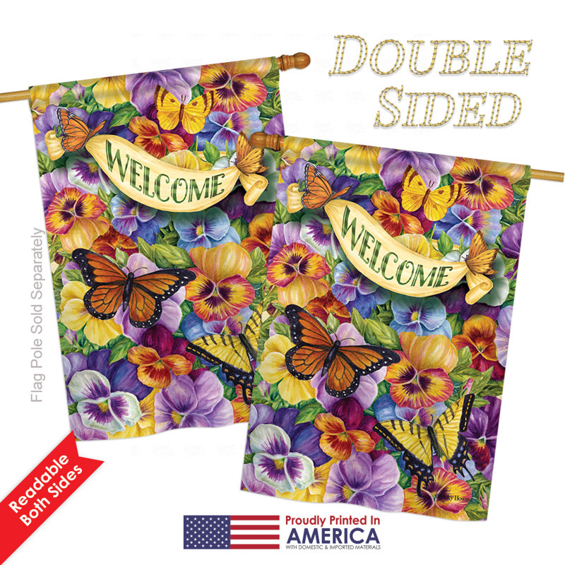 Double Sided Polyester House Flag, 40" H x 28" W