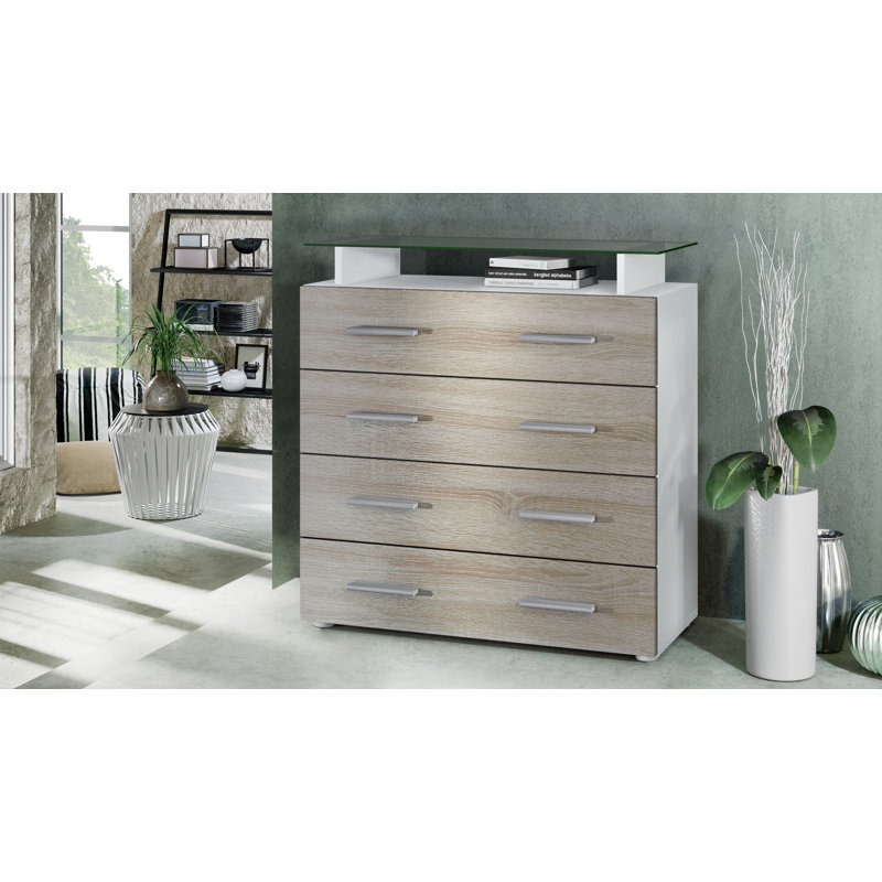 Mazur 76cm Sideboard, Oak Coloured, No