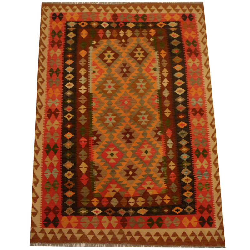 Tapis rouille tissé à la main Azpeitia