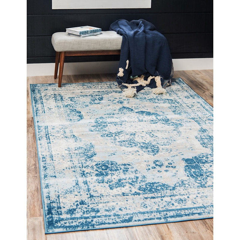 Oneita Ikat Indoor Rug, Rectangle 6' x 9'