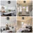 12 In. Black Low Profile Colour Changing Led Flush Mount With Remote And App Smart Control Indoor Ceiling Fan With Dimmable Lighting