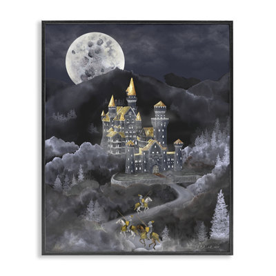 «Moonlit Journey to Castle», estampe numérique, conception par Brett Blumenthal