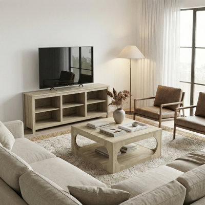 Oumar 2 Piece Modern Coordinated Living Room Table Set