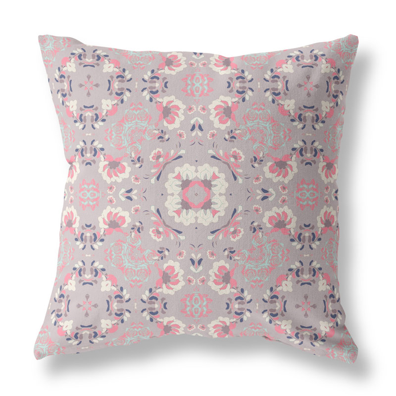 Coussin 18 po x 18 po, Rose estompé