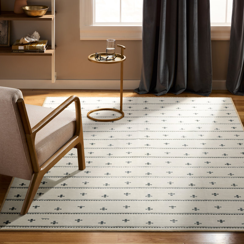 EVERWASH Haven Scandinavian Stripe Machine Washable Rug with AirFlo Technology, Beige/Brown, 6'x9', 6 x 9