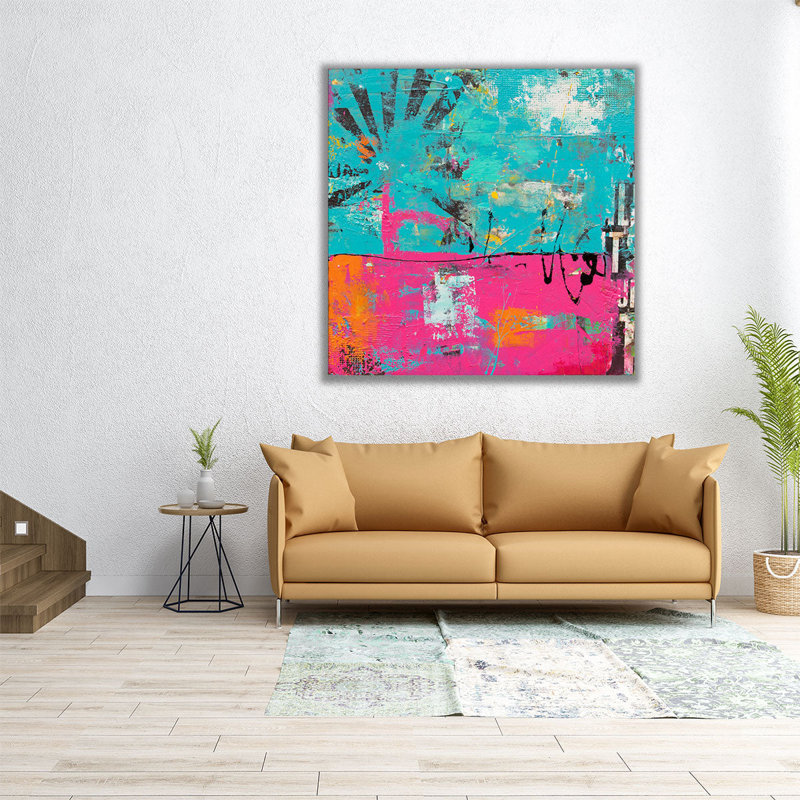 «Colorful Emotion», reproduction d'art sur toile, H 30 po x l 30 po