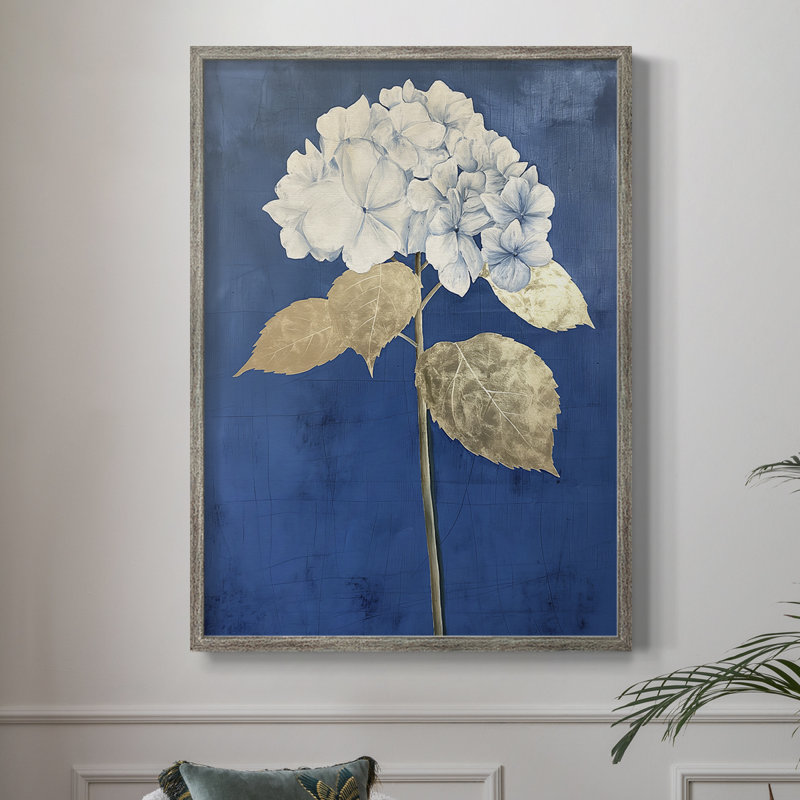 «FLORAL Series Lxxxvi», reproduction encadrée - bois massif, H 15 po x l 12 po