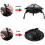 Kivalina Round Metal Wood Burning Smokeless Fire Pit
