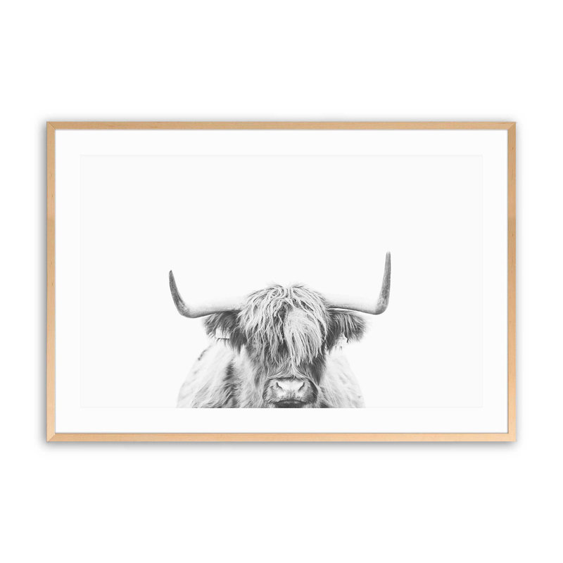 Imprimé Highland Pride, Érable brut encadré, H 12 po x l 15 po x P 1,25 po