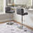 Aireen Swivel Upholstered Adjustable Height Counter Stool with Steel Frame-1985415922