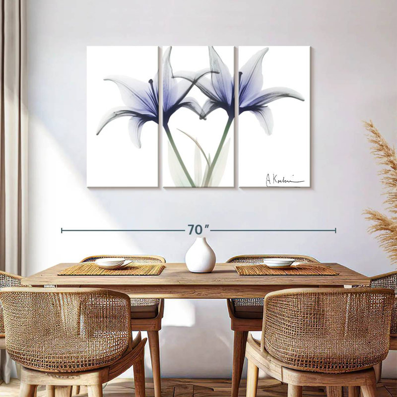 Harnek Very Peri Lily, 36" H x 57" W
