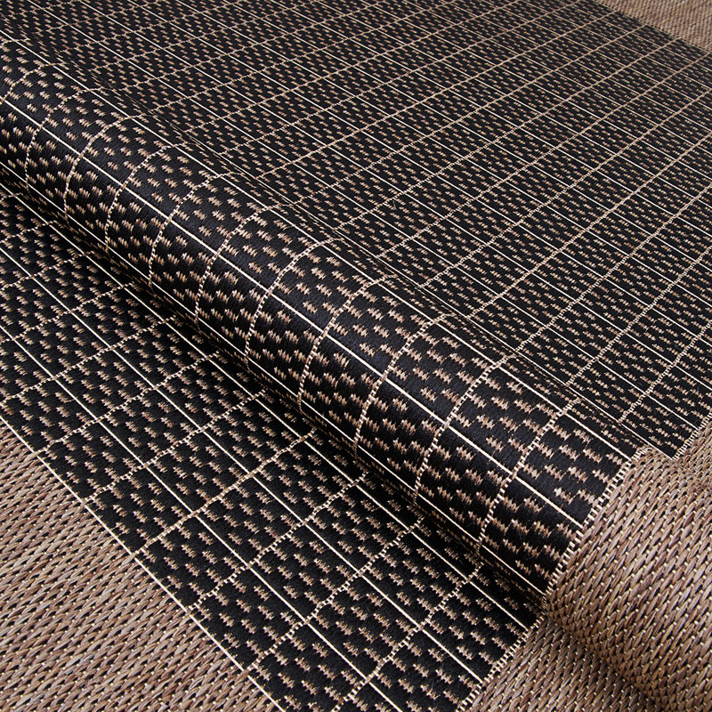Lukasz Flatweave Black Cocoa Indoor Outdoor Area Rug, Rectangle 2' x 3'7"