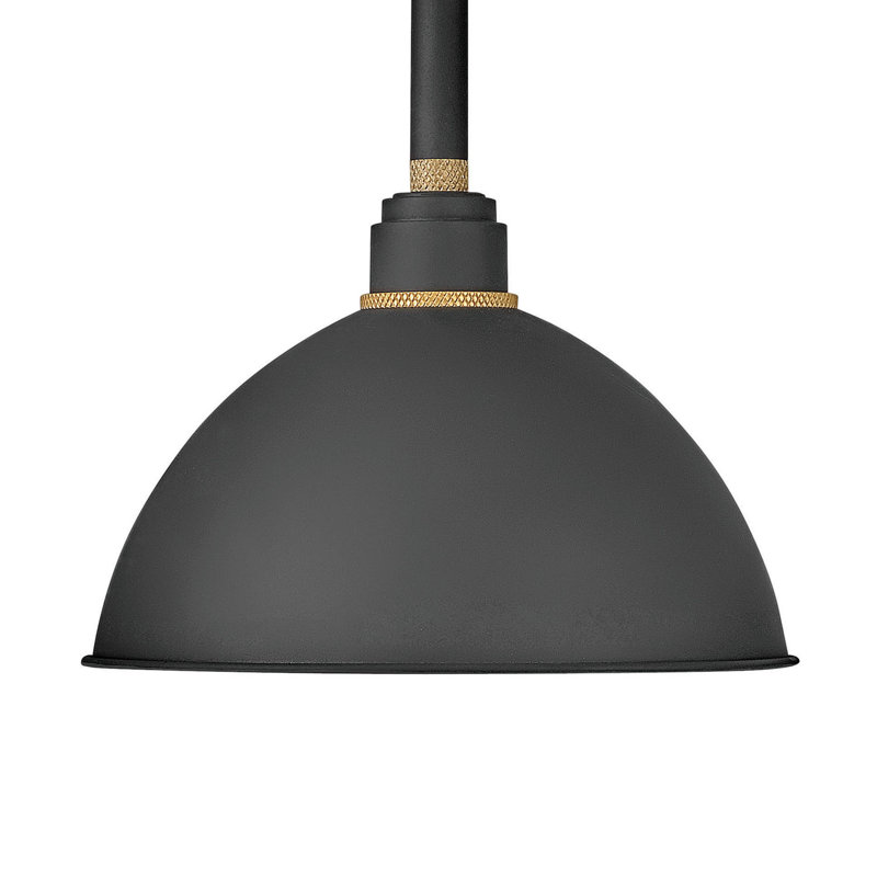 Foundry Wall Mount Outdoor Barn Light, Black, 18" H x 16" W x 26" D