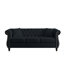 [Vidéo] Canapé Chesterfield 80 po en velours noir pour le salon